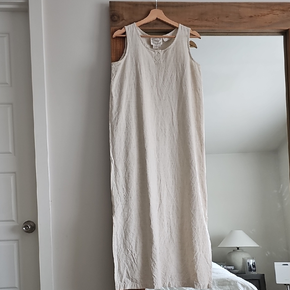 Vintage Country Wear Clothijg Company Cotton Linen Blend Dress 10